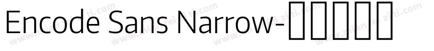 Encode Sans Narrow字体转换